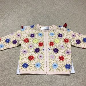 Frances Valentine Cardi Coat Wool Sweater Size L